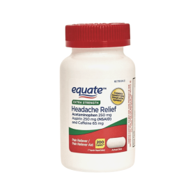 Equate Extra Strength Headache Relief Caplets;  200 Count