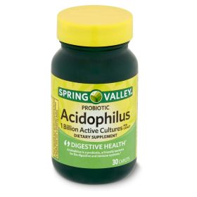 Spring Valley Probiotic Acidophilus Dietary Supplement;  30 Count