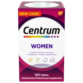 Centrum Multivitamin for Women;  Multivitamin/Multimineral Supplement With Iron;  120 Count