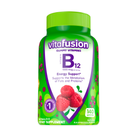 Vitafusion Vitamin B12 Gummy Vitamins;  Raspberry Flavored;  140 Count