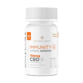 Sky Wellness CBD Immunity Softgels 750mg 30ct + CBG + Elderberry