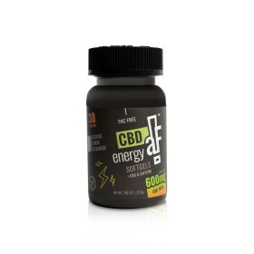 CBDaF! Energy Softgels 600mg 30ct + CBG + Caffeine + Taurine