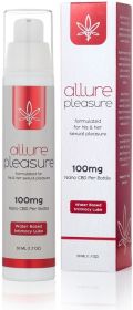 Allure Pleasure CBD Intimacy Lubricant, a unisex long-lasting water based slippery intimacy lubricant. let the fun begin