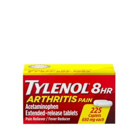 Tylenol 8 Hour Arthritis & Joint Pain Acetaminophen Caplets;  225 Count