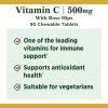 Nature's Bounty Vitamin C Chewable Tablets with Rose Hips;  500 mg;  90 Count