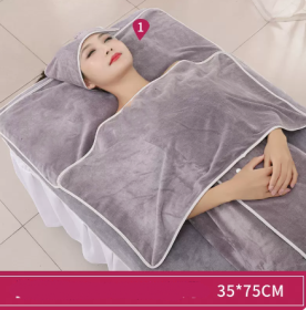 Towel Skin Management Pack (Option: Misty rain ash-Pillow towel 35x75cm)