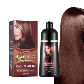 Argan Oil Color Shampoo Hair Dye (Option: 05 Cherry Chestnut Brown-500ml)