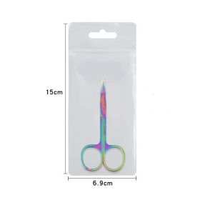 Stainless Steel Beauty Scissors (Option: Color titanium-Sanding bag)