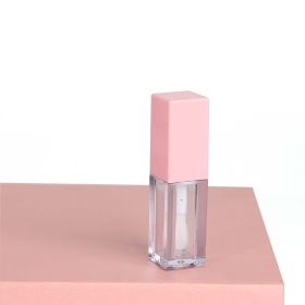 5ml Clear Square Large Head Brush Black Lip Gloss (Option: Pink-5ml)