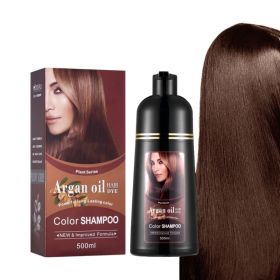 Argan Oil Color Shampoo Hair Dye (Option: 06 Milk Tea Chestnut Brown-500ml)