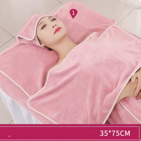 Towel Skin Management Pack (Option: Rose powder-Pillow towel 35x75cm)