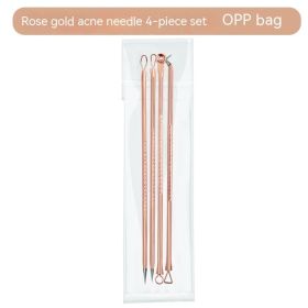 Acne and Blackhead Tools 4-piece Set (Option: Rose Gold 4 Piece Set OPP Bag)