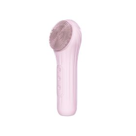 Electric Face Cleansing Brush (Color: pink)