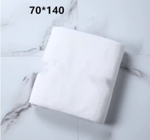 Pure Cotton Large Bath Towel (Option: White Bath Towel 70x140)