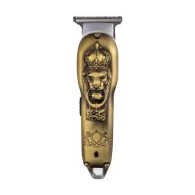 Electric Hair Clippers (Option: Gold-14x4x3cm-Charger)