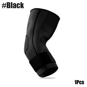 Elbow Compression Sleeve (Option: Black-1PCS-L)