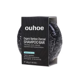 Organic Bamboo Charcoal Shampoo Bar (Option: 60g-1PC)