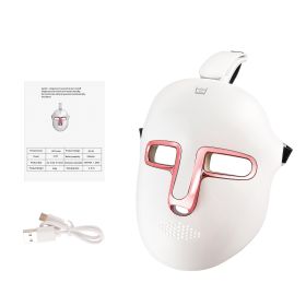 Electric Light Facial Mask (Option: Gold-No box-USB)