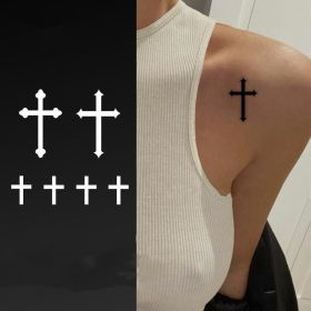 Tattoo Stickers (Option: Cross Type B10 sheet)