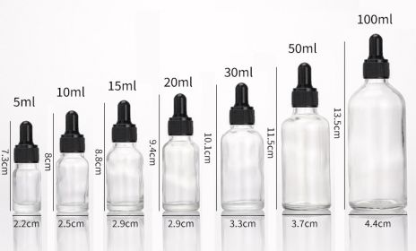 Glass Oil Dropper Bottles (Option: White-100ml)