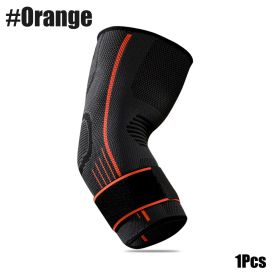 Elbow Compression Sleeve (Option: Orange-1PCS-XL)
