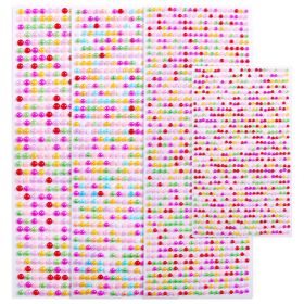 Face Pearl Stickers (Option: Mixed color-900pieces)