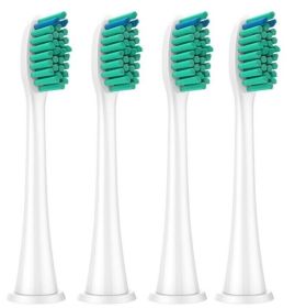 Electric toothbrush replacement heads (Color: White)