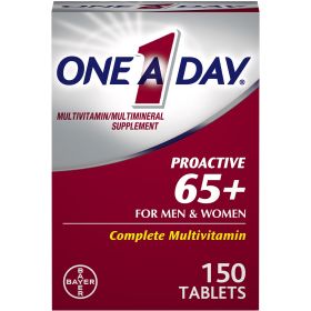 One A Day Proactive 65+ Multivitamin Tablets for Men and Women;  150 Count (Brand: One A Day)