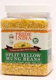 Split Yellow Mung Beans (size: 1.5 LB)