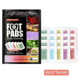 Plant Foot Patch Dehumidification Improve Sleep Relieve Stress Body Foot Massage Nursing Adhesive Bandage (Option: Mixed Flavor 20PCs Per Bag)