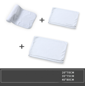 Pure Cotton Large Bath Towel (Option: White three piece Set1)